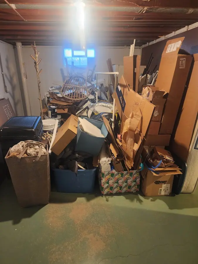 Roll-off dumpster container at job site for Yard Waste Dumpster Rental in Leisure World